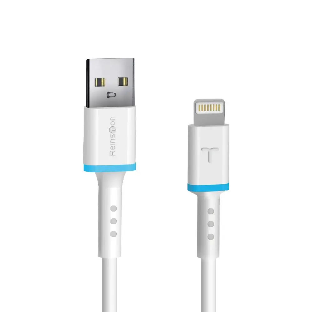Kabel Reinston EKT39 USB-A na Lightning MFI 0,6m Biały