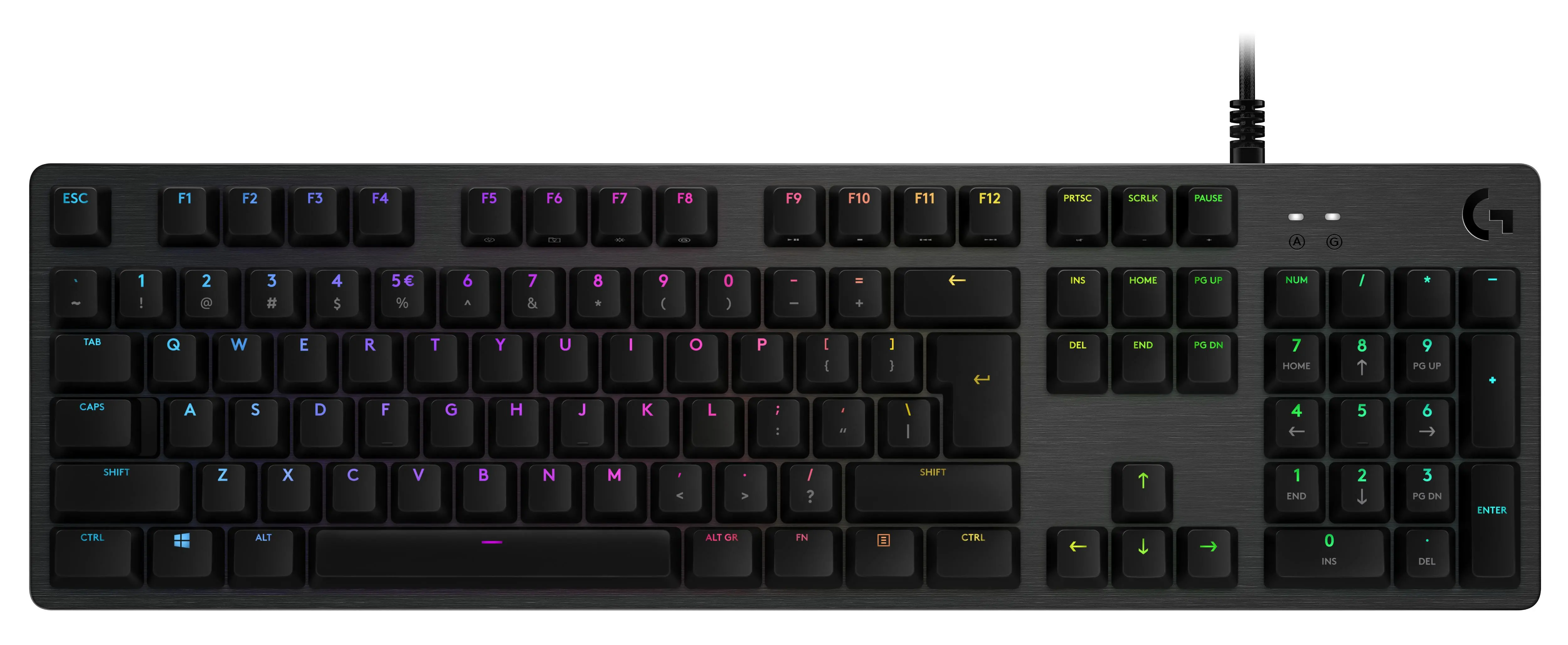 Klawiatura mechaniczna Logitech G512 Carbon GX Red Linear Czarny