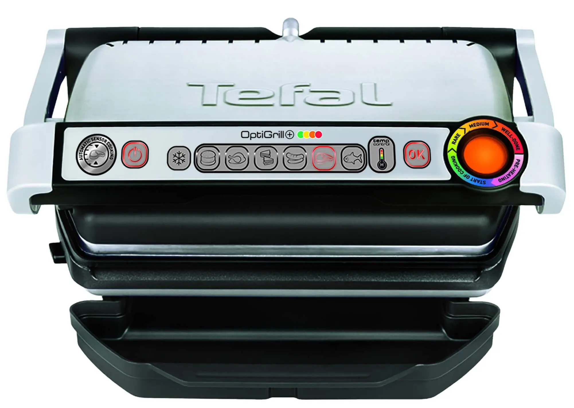 Grill elektryczny Tefal OptiGrill GC716D12 Programy automatyczne Forma do gofrów
