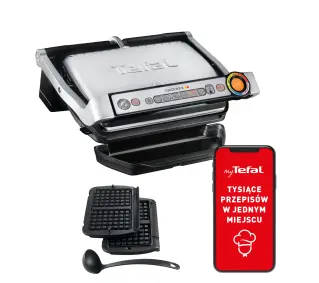 Tefal OptiGrill GC716D12 Programy automatyczne Forma do gofrów - Kup na Raty - RRSO 0%
