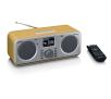 Radioodbiornik Lenco DIR-140 Radio FM DAB+ Internetowe Bluetooth Brązowo-złoty