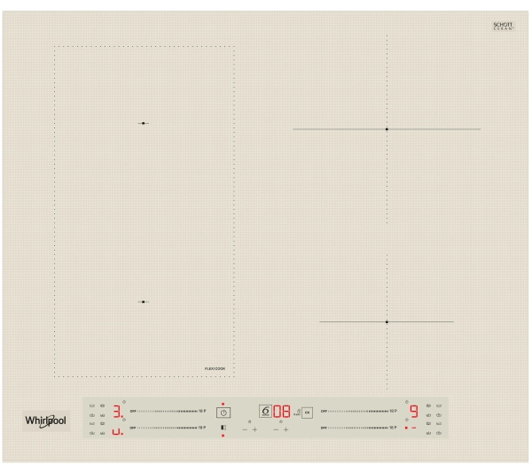 Płyty do zabudowy - Whirlpool WL S2760 BF/S FlexiCook 59cm