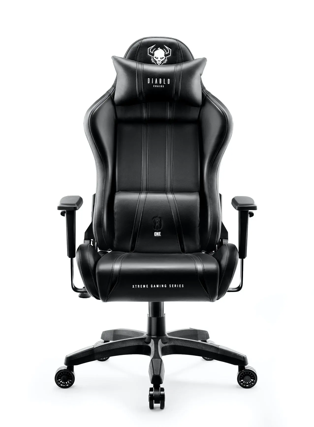 Fotel Diablo Chairs X-One 2.0 Normal Size Gamingowy do 136kg Skóra ECO Tkanina Czarny