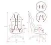 Fotel Diablo Chairs X-One 2.0 Normal Size Gamingowy do 136kg Skóra ECO Tkanina Czarny