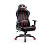 Fotel Diablo Chairs X-One 2.0 Normal Size Gamingowy do 160kg Skóra ECO Tkanina Czarno-czerwony
