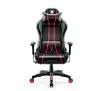 Fotel Diablo Chairs X-One 2.0 Normal Size Gamingowy do 136kg Skóra ECO Tkanina Czarno-czerwony