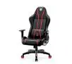 Fotel Diablo Chairs X-One 2.0 Normal Size Gamingowy do 136kg Skóra ECO Tkanina Czarno-czerwony