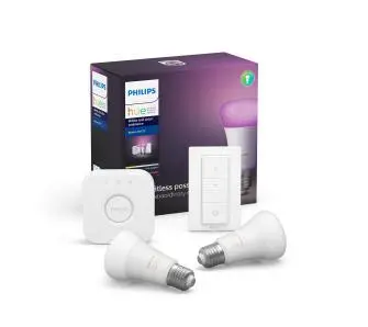 Żarówka LED Philips Hue White and Colour Ambiance E27 2 szt. Zestaw startowy