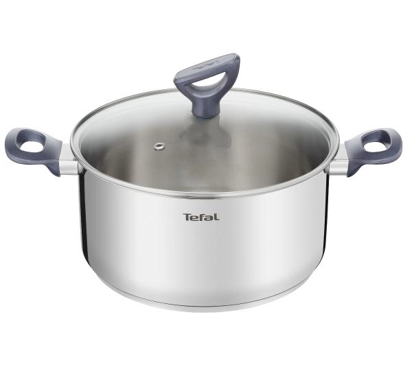 Garnki - Tefal Daily Cook G7124414 - indukcja - stal nierdzewna - 3 l