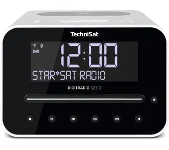 Radioodbiornik TechniSat DigitRadio 52 CD Radio FM DAB+ Bluetooth Biały