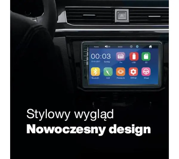 Vordon HT-800 Jersey z USB/SD 7" 4x60W Bluetooth