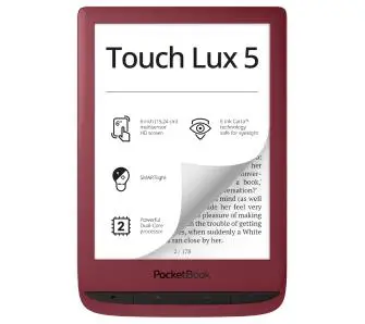 Czytnik E-booków Pocketbook Touch Lux 5 6" 8GB WiFi Bordowy