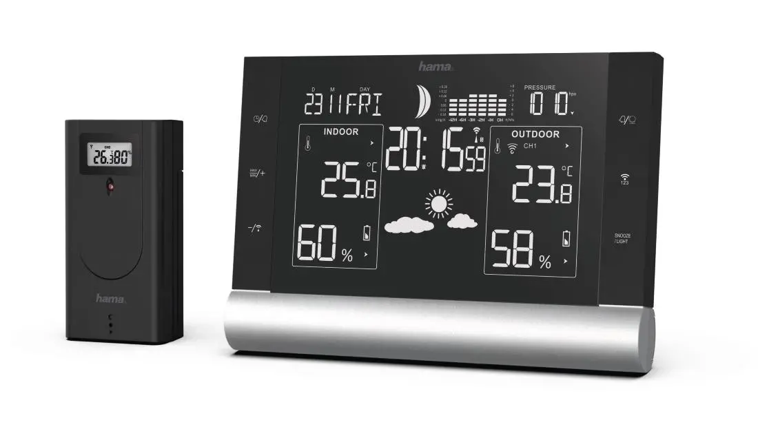 Stacja pogody Hama Black line plus 186418