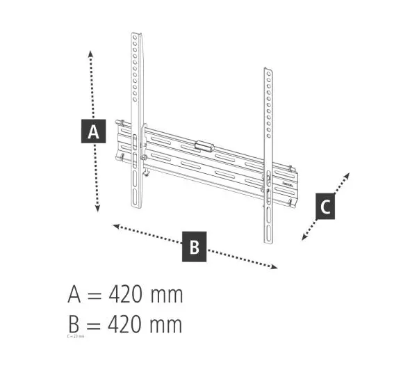 Hama X1118104 od 32" do 65" Max 35kg