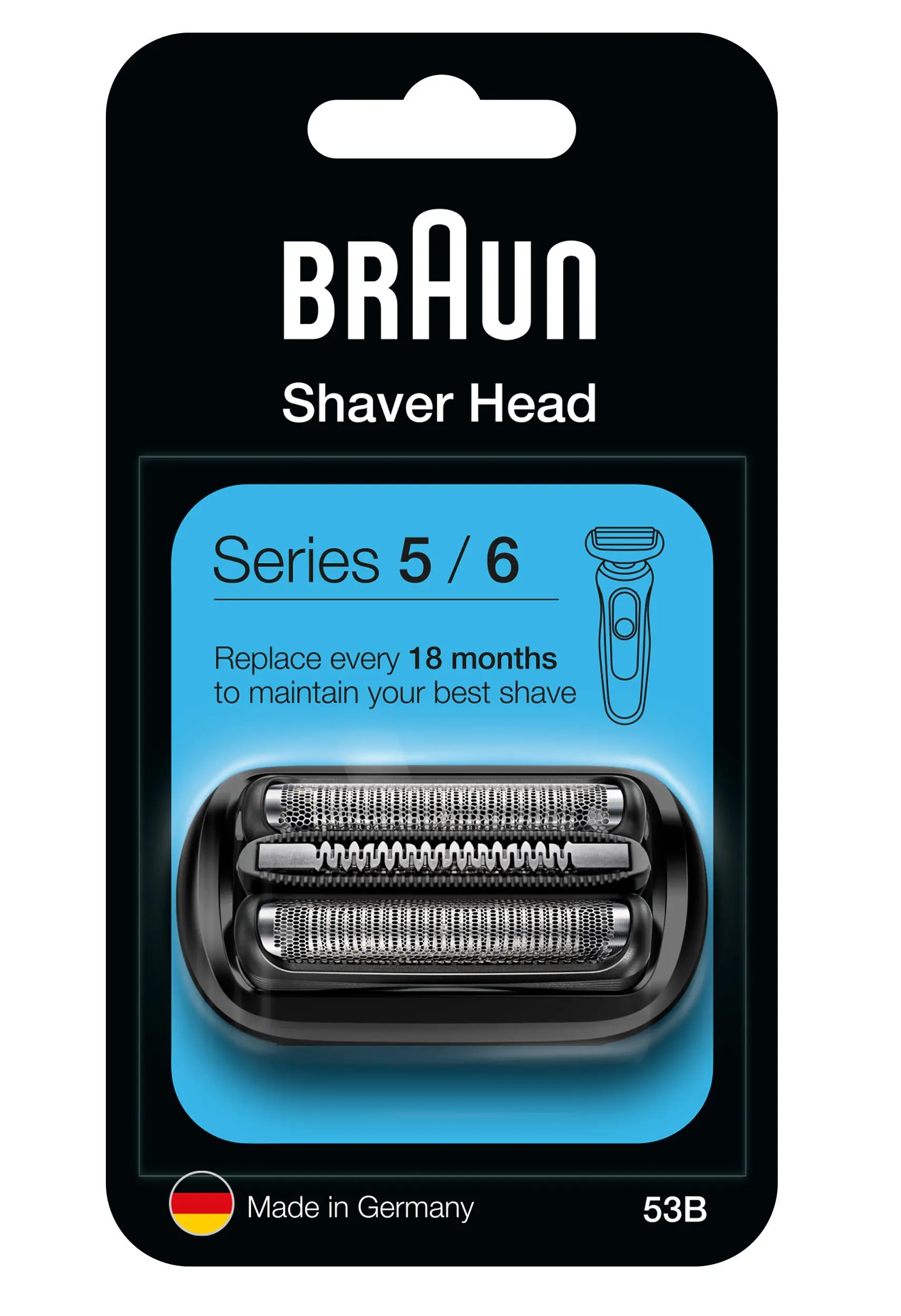 Folia i blok ostrzy do golarek Braun 53B