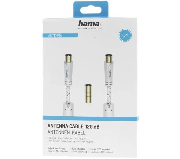 Hama 1122448 120dB 5m Biały