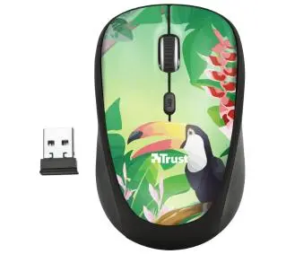 Trust Yvi Wireless Mouse Toucan 23389 Zielony