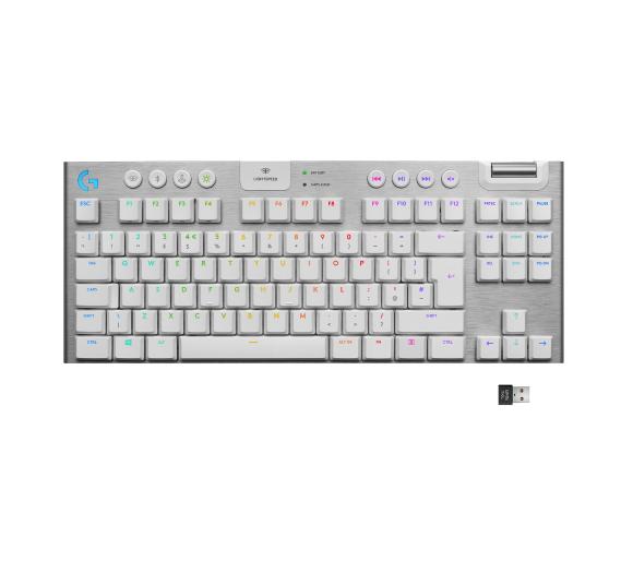 klawiatura komputerowa Logitech G915 TKL LIGHTSPEED Tactile (biały)