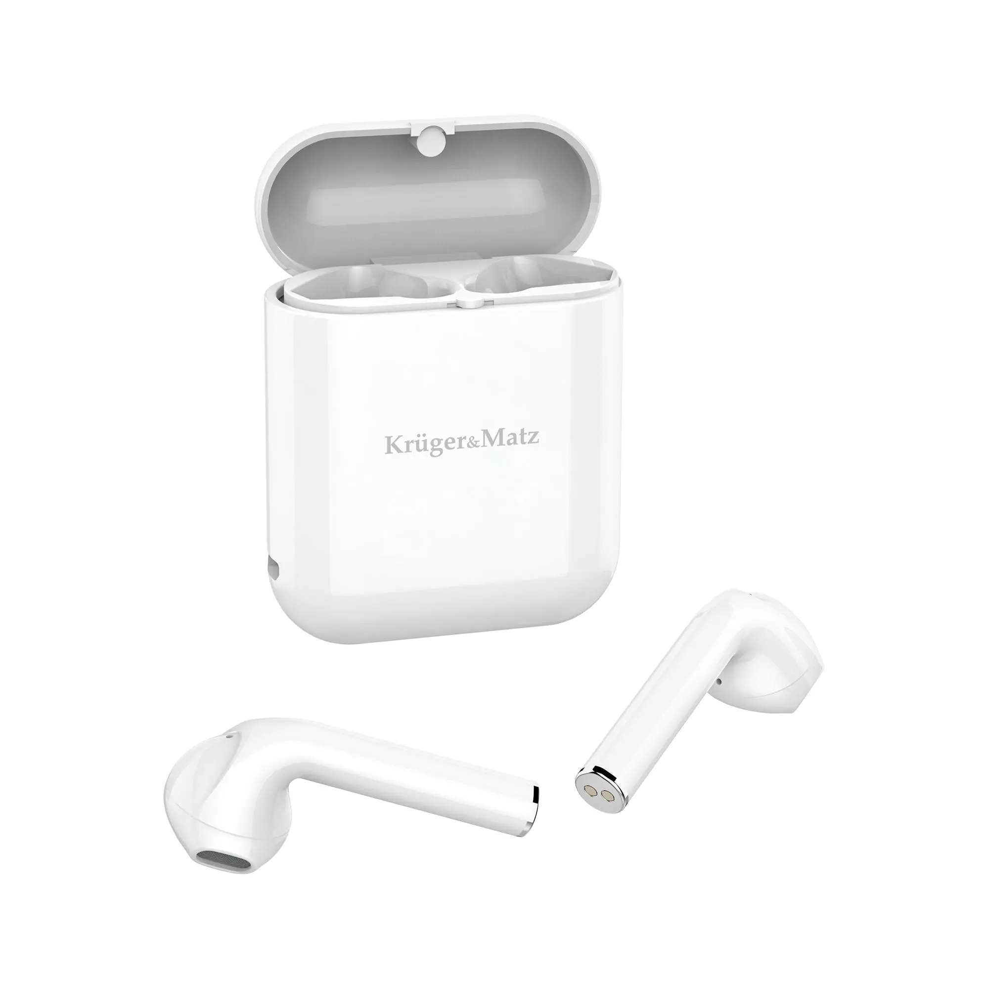 Słuchawki bezprzewodowe Kruger & Matz M1 KMPM1 Douszne Bluetooth 5.0 Biały