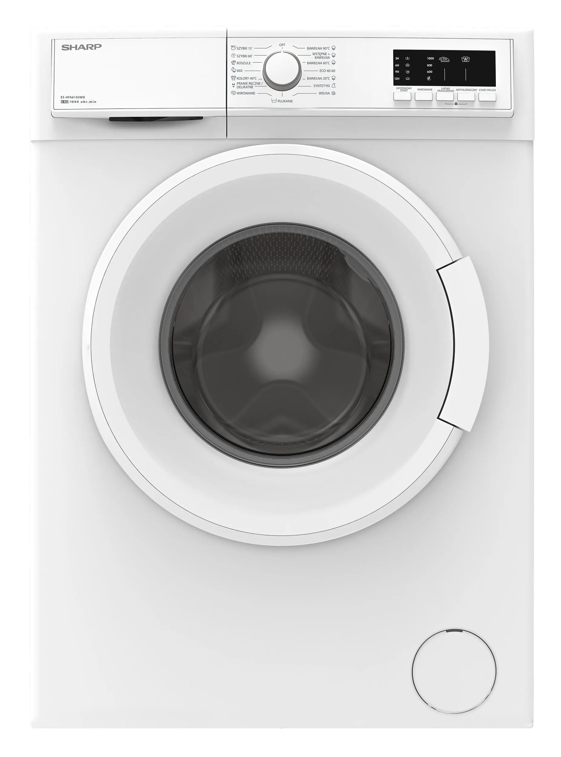 Pralka Sharp ES-HFA6103WD-PL Slim 6kg 1000obr/min