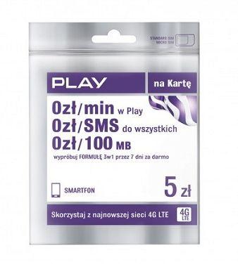 Play Starter - Formuła Play na Kartę 5PLN