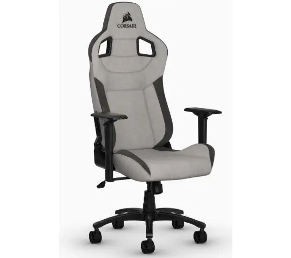 Corsair T3 Rush Gamingowy do 120kg Tkanina Jasnoszary - Kup na Raty - RRSO 0%