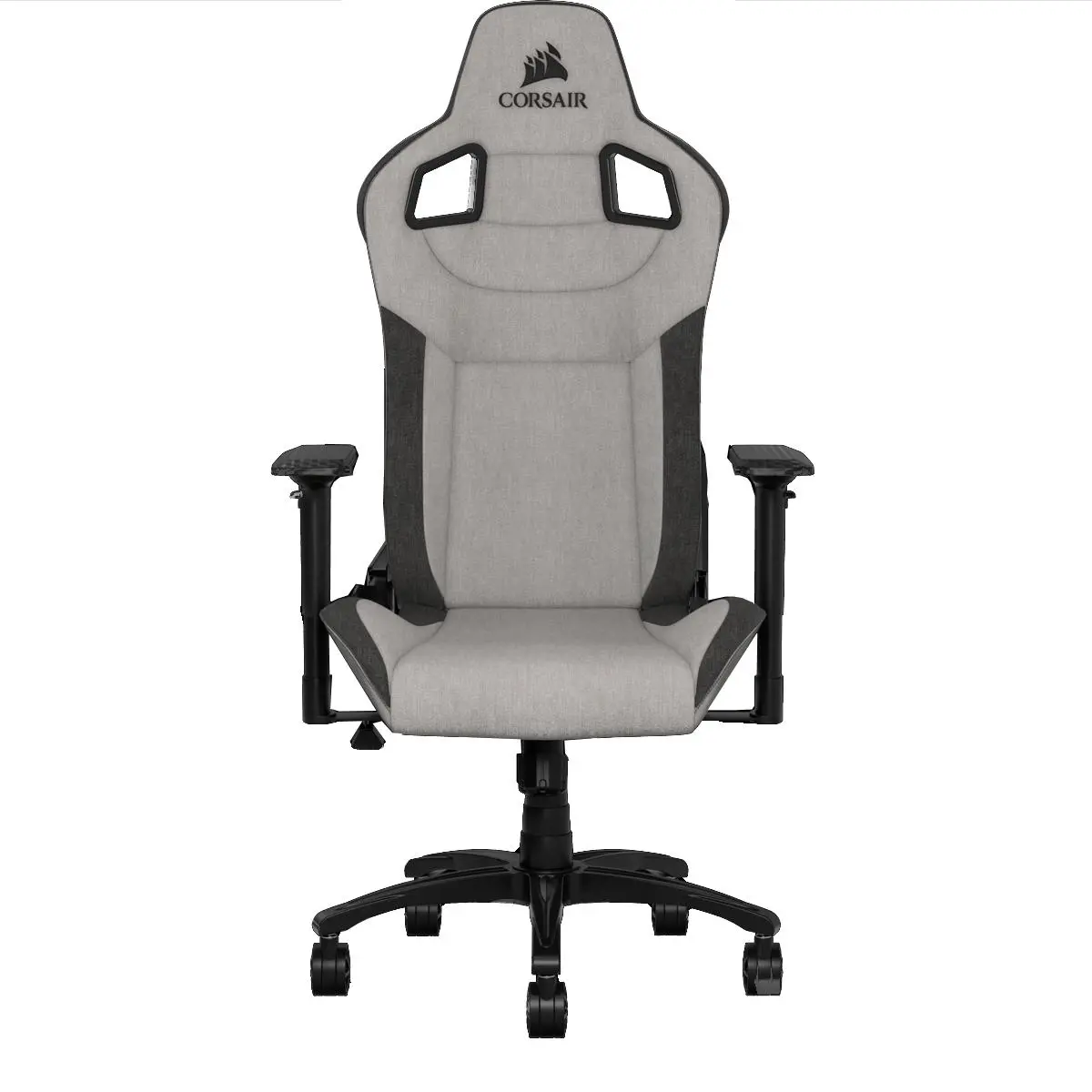 Fotel Corsair T3 Rush Gamingowy do 120kg Tkanina Jasnoszary