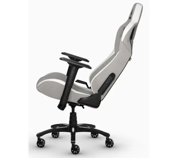 Corsair T3 Rush Gamingowy do 120kg Tkanina Biało-szary - Kup na Raty - RRSO 0%