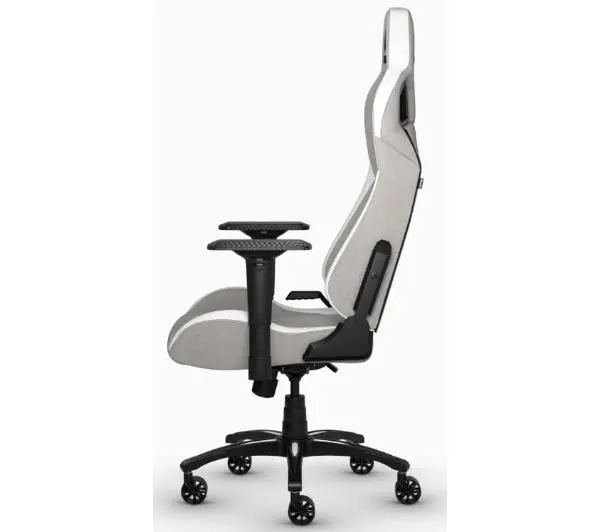 Corsair T3 Rush Gamingowy do 120kg Tkanina Biało-szary - Kup na Raty - RRSO 0%
