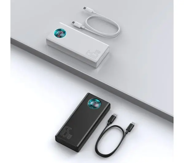 Baseus PPLG000102 Amblight 30000mAh PD QC 3.0 65W Biały - ⚡ BESTSELLERY ⚡