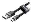 Kabel Baseus USB-C Cafule 2A 2m Szaro-czarny