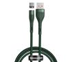 Kabel Baseus magnetyczny USB - USB-C Zinc 3A 1m (zielony)