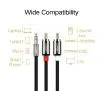 Kabel  audio UGREEN AV116 1,5m Czarny