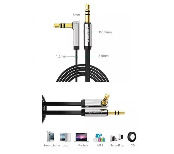 UGREEN AV119 / 10728 3m Czarny