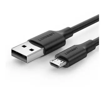 Kabel UGREEN micro USB QC 3,0 2,4A 0,25m Czarny