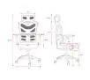 Fotel Diablo Chairs V-Commander Biurowy do 140kg Tkanina Czarno-szary
