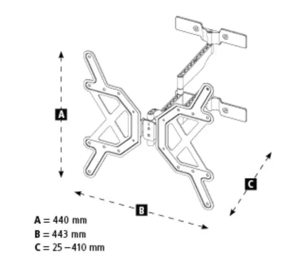 Hama 118060 uchwyt UltraSlim Fullmotion od 32: do 65" Max 30kg - Kup na Raty - RRSO 0%