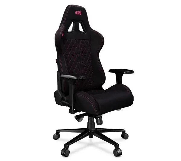 Yumisu 2050 Tkanina Biurowy do 150kg Tkanina Czarno-różowy - Kup na Raty - RRSO 0%