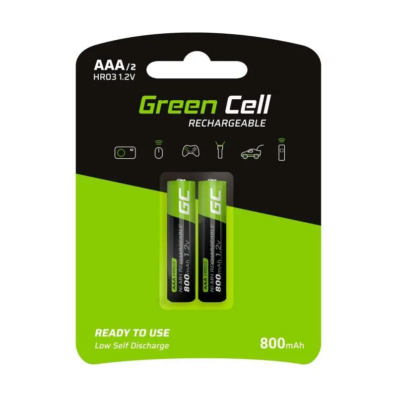 Akumulatorki Green Cell GR08 AAA 800mAh 2szt.
