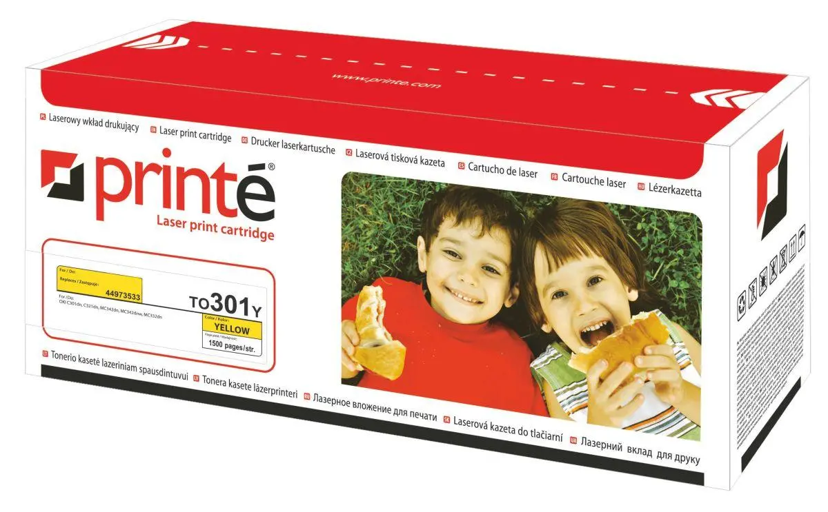 Toner Printe TO301Y (zamiennik 44973533) Żółty