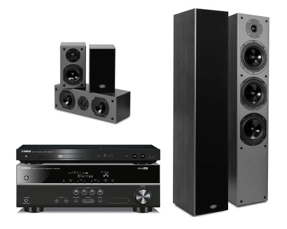 Zestaw kina Yamaha BD-S477, HTR-2067, Prism Audio Falcon HT500 (czarny)