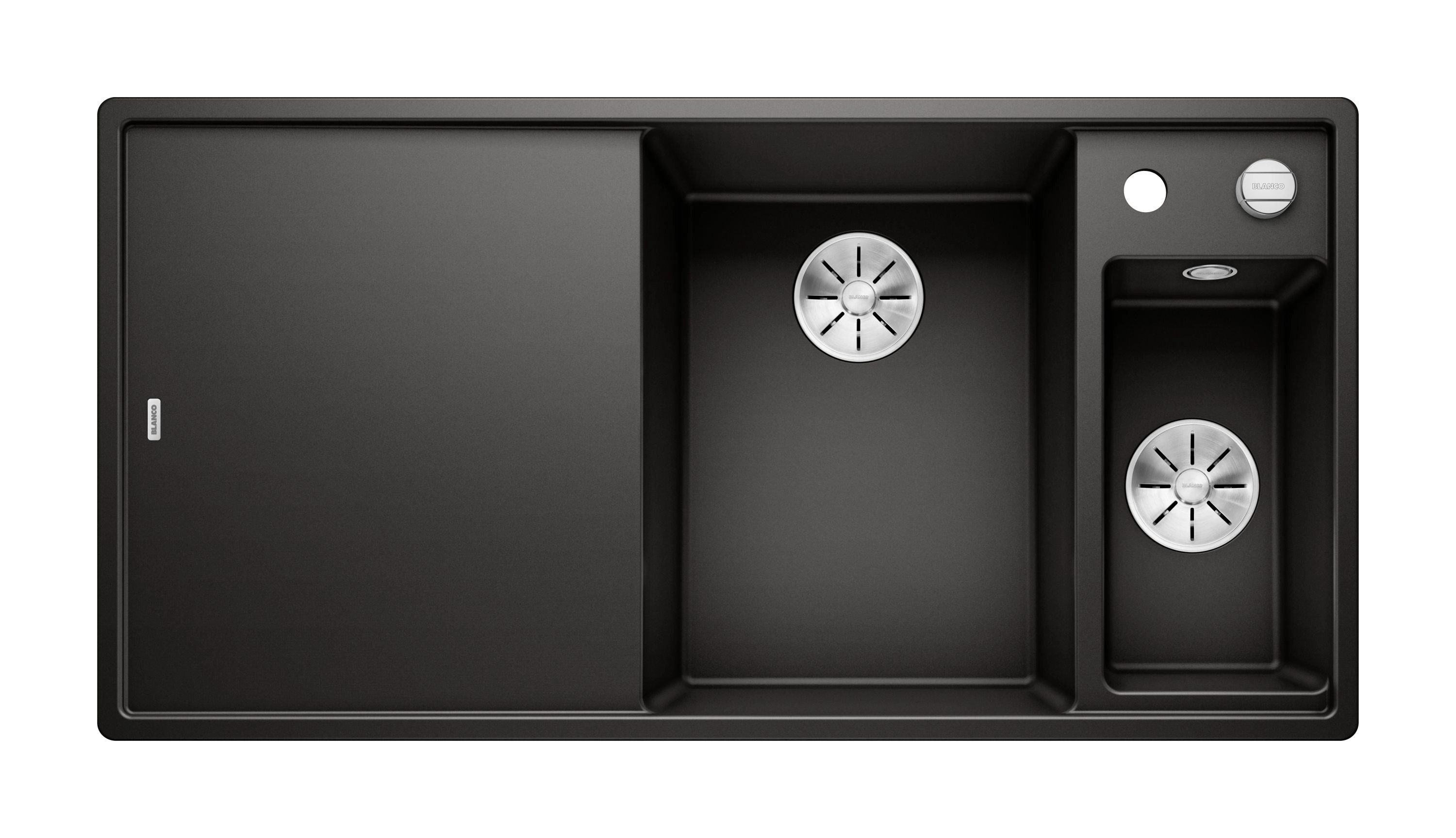 Zlewozmywak Blanco AXIA III 6 S 525851 Komora z prawej strony Granitowy Czarny