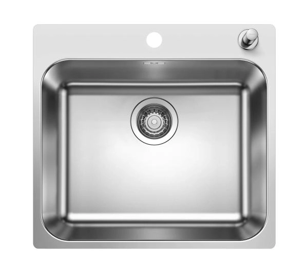 Zlewozmywaki kuchenne - Blanco SUPRA 500-IF/A 526355 Stalowy Srebrny