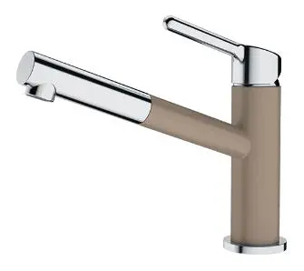 Bateria Franke Orbit Pull-Out Chrom/Cappuccino Stal szlachetna