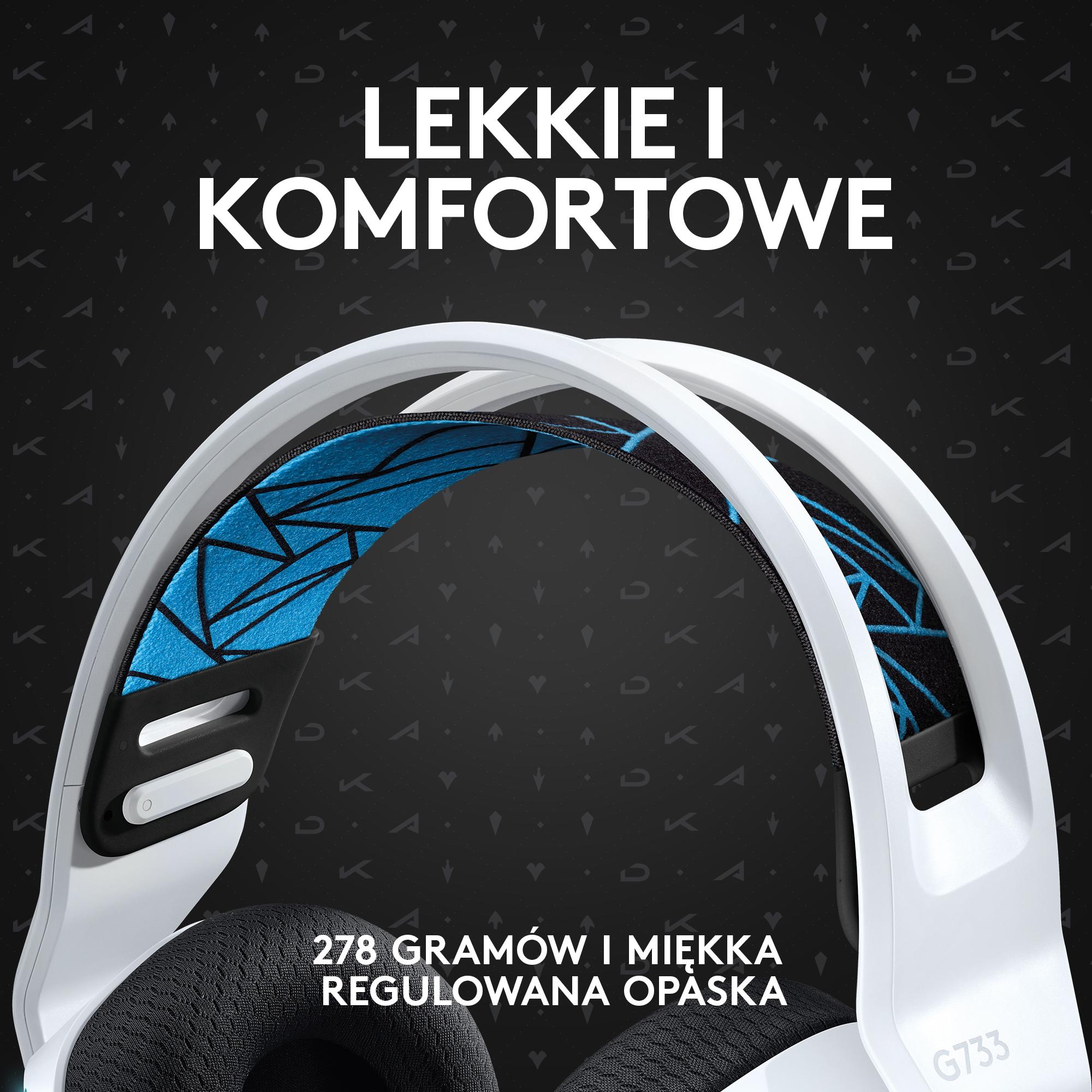 Słuchawki bezprzewodowe z mikrofonem Logitech G733