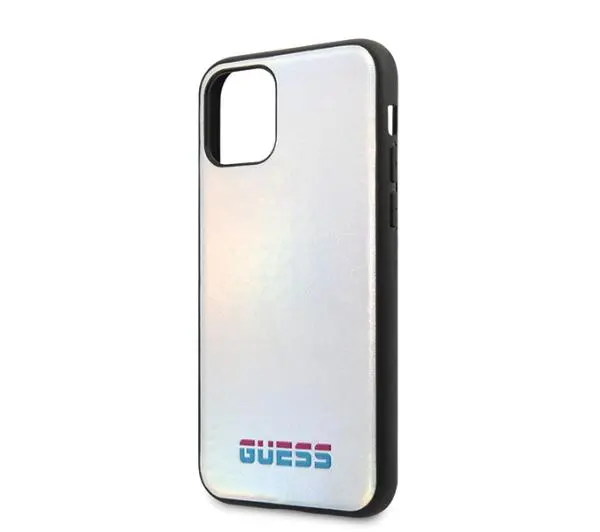 Guess Iridescent GUHCN58BLD do iPhone 11 Pro Srebrny