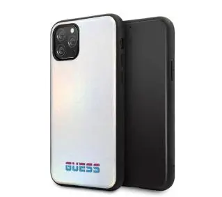 Guess Iridescent GUHCN58BLD do iPhone 11 Pro Srebrny