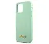 Etui Guess Silicone Vintage Gold Logo GUHCP12SLSLMGGN do iPhone 12 mini Zielony