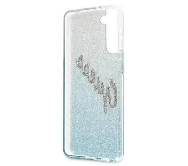 Guess Glitter Gradient do Samsung Galaxy S21+ Niebieski