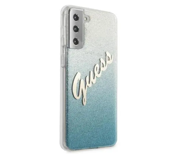 Guess Glitter Gradient do Samsung Galaxy S21+ Niebieski